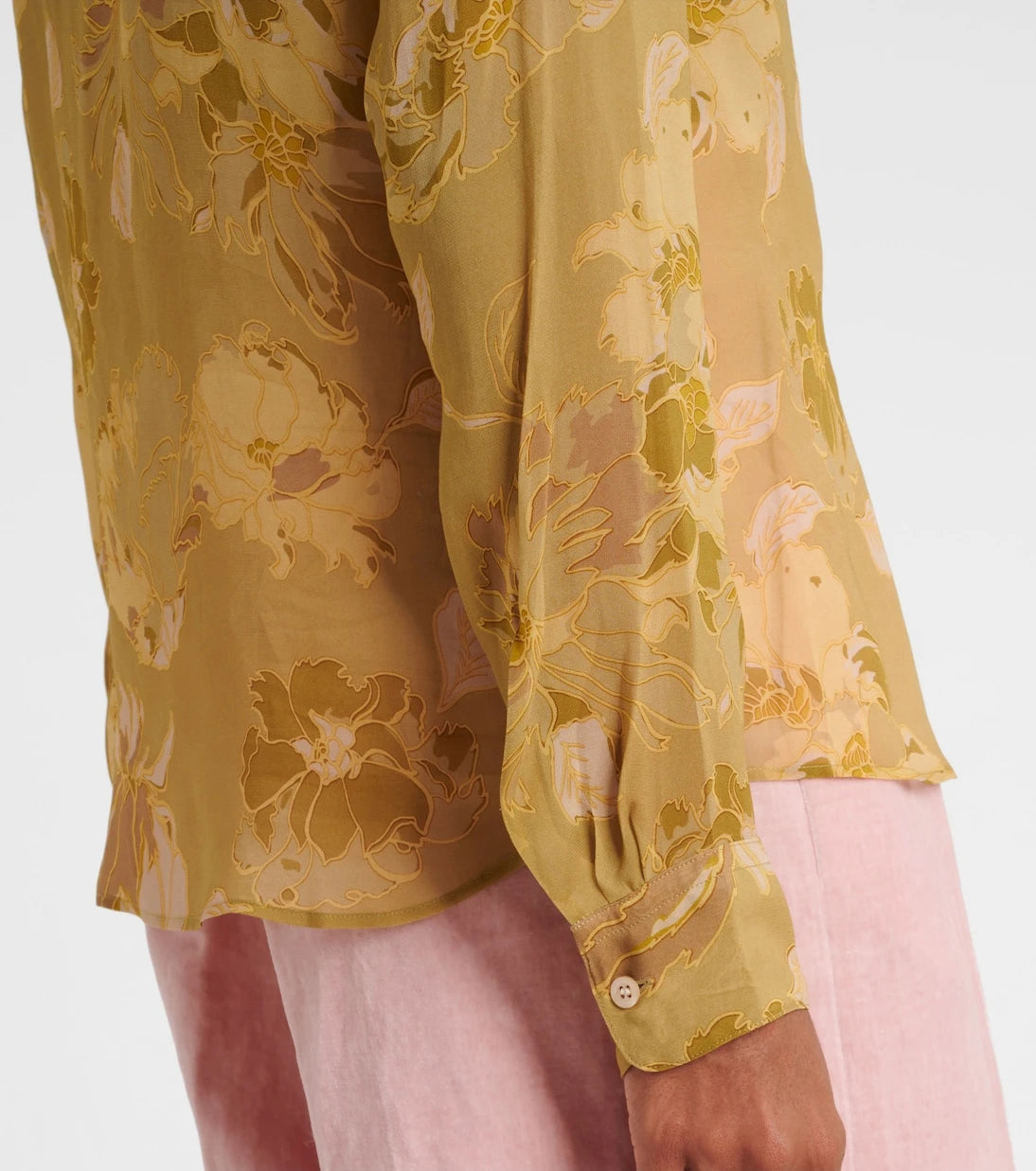 Dries Van Noten - Printed sheer top
