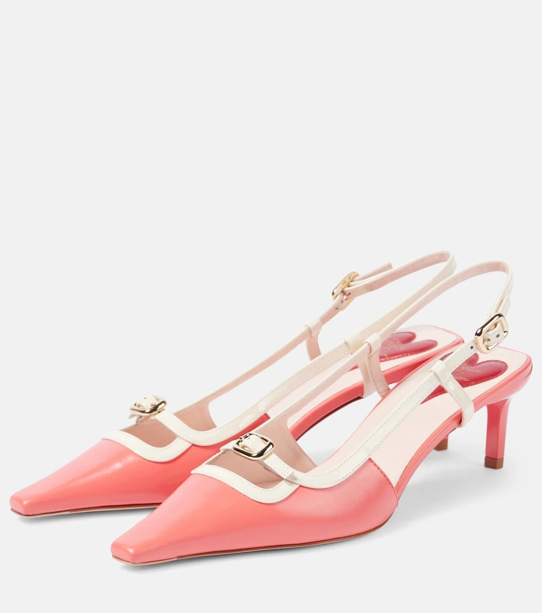 روجه فيفييه - حذاء Viv' Canard 55 slingback من الجلد بكعب