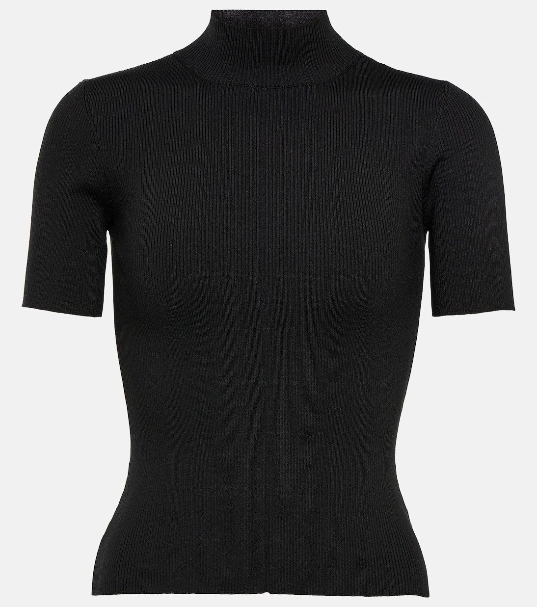 Oscar de la Renta - Ribbed-knit silk-blend top