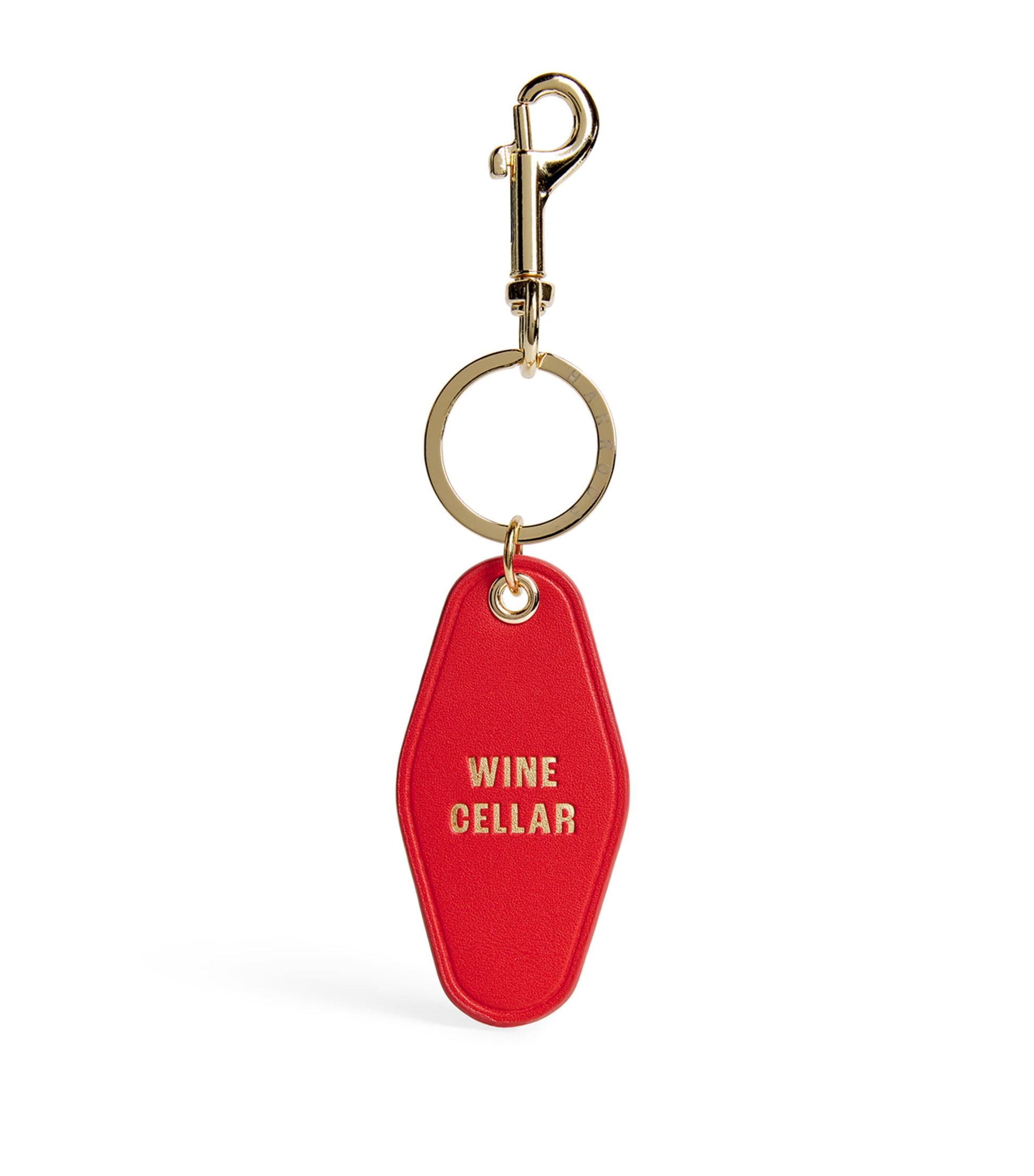 Burgundy Leather Wine Cellar Keyring