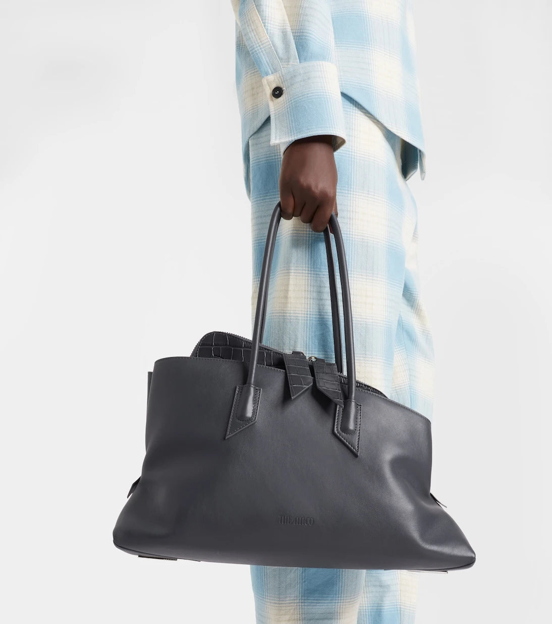 The Attico - La Passeggiata Medium leather tote bag
