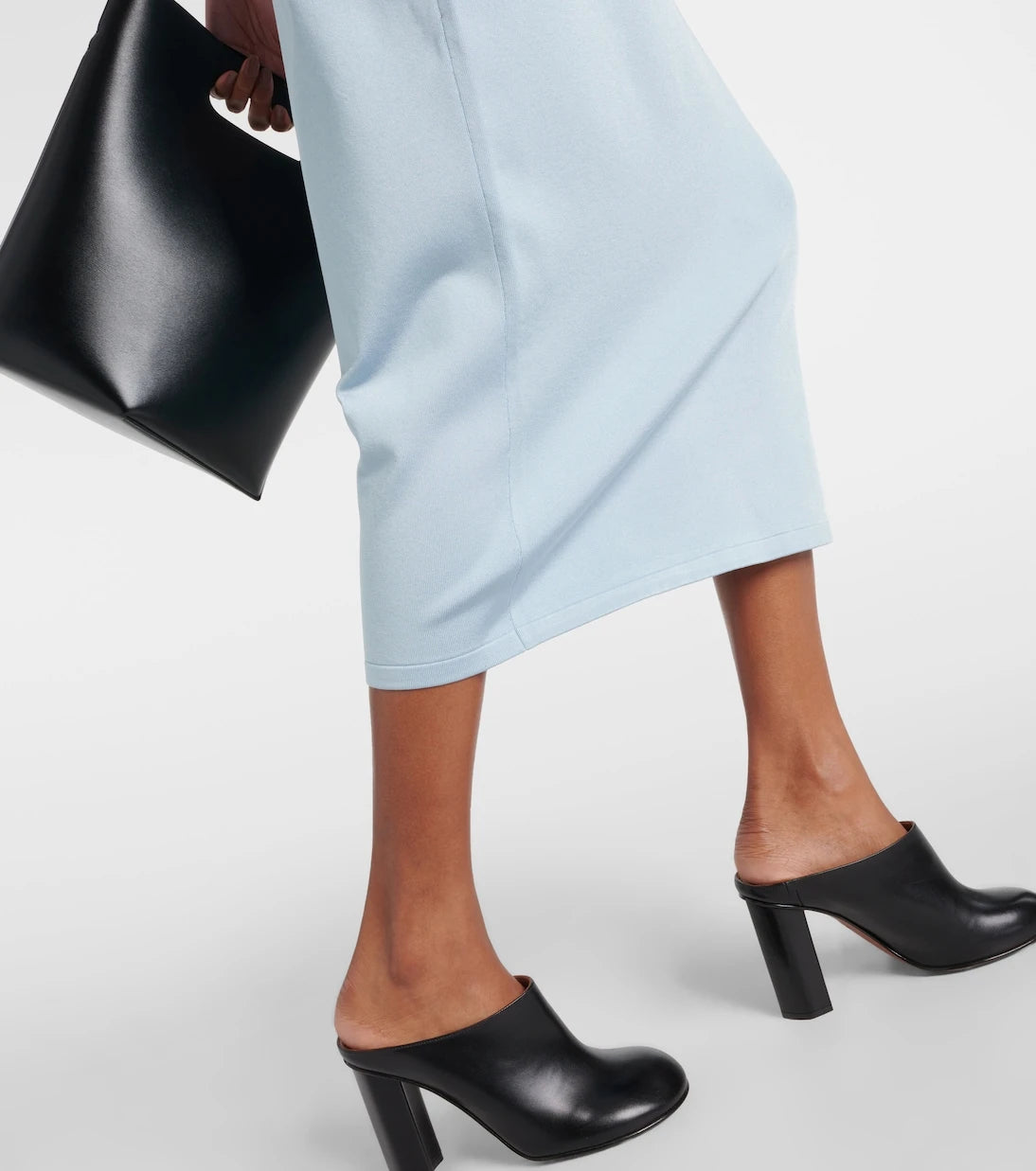 Alaïa - Hooded jersey midi dress
