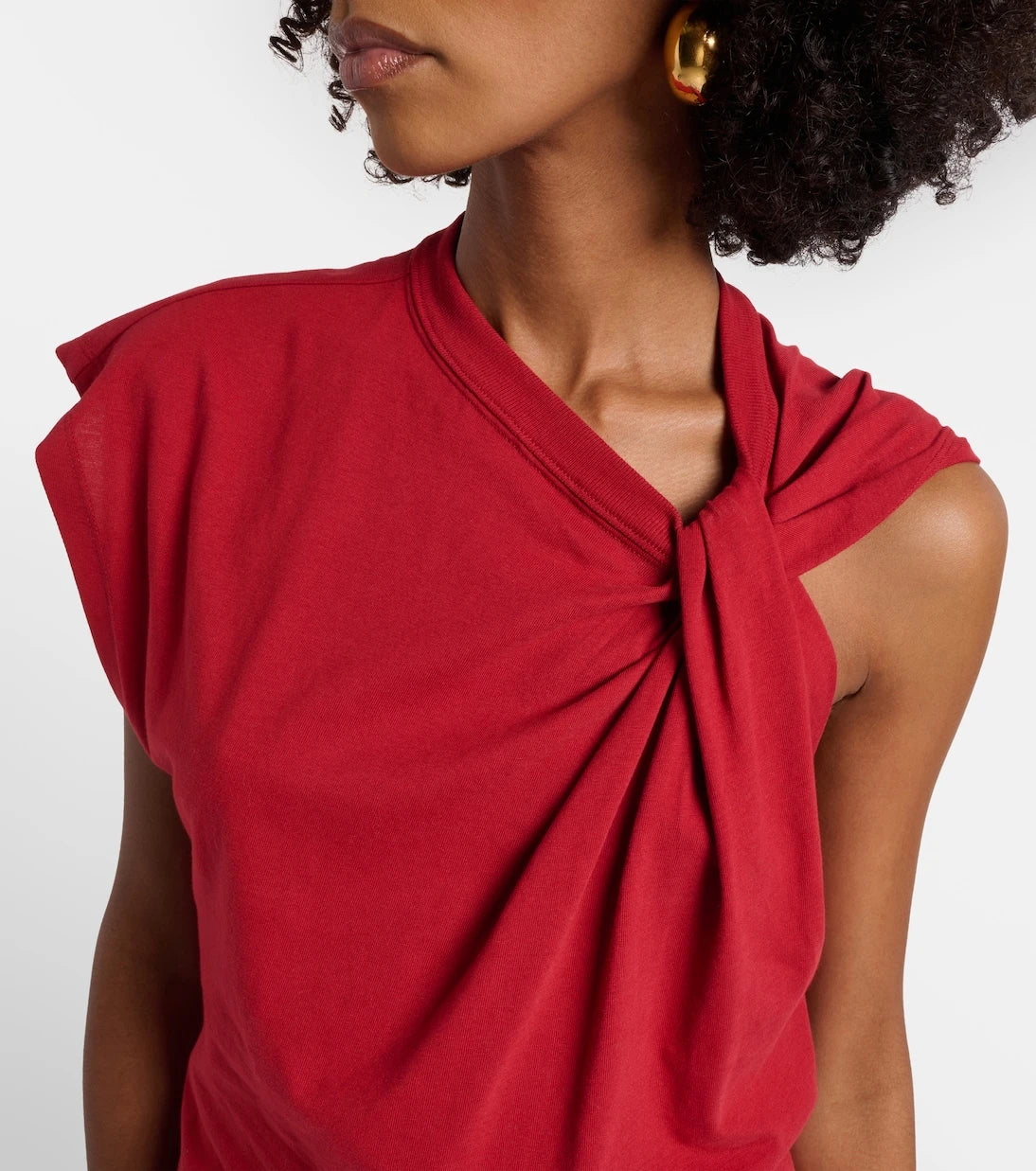 Isabel Marant - Naydagz draped cotton jersey top