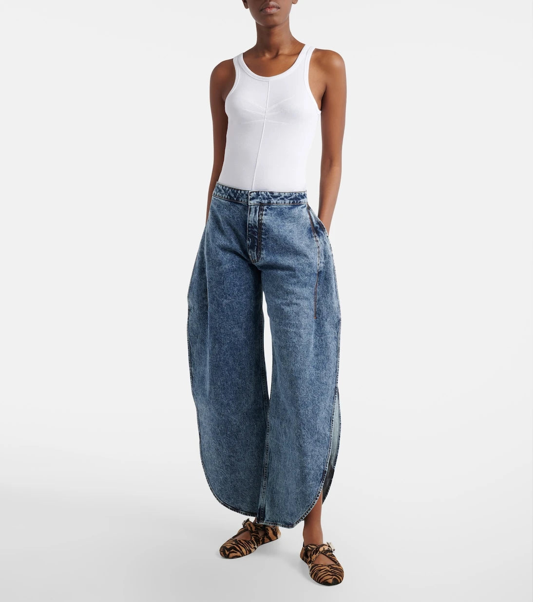 Alaïa - Barrel-leg jeans