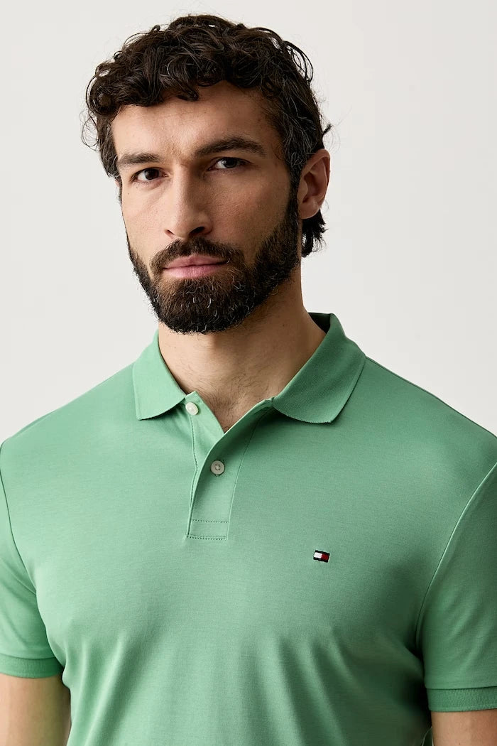 Tommy Hilfiger yakalı erkek pamuklu tişört
