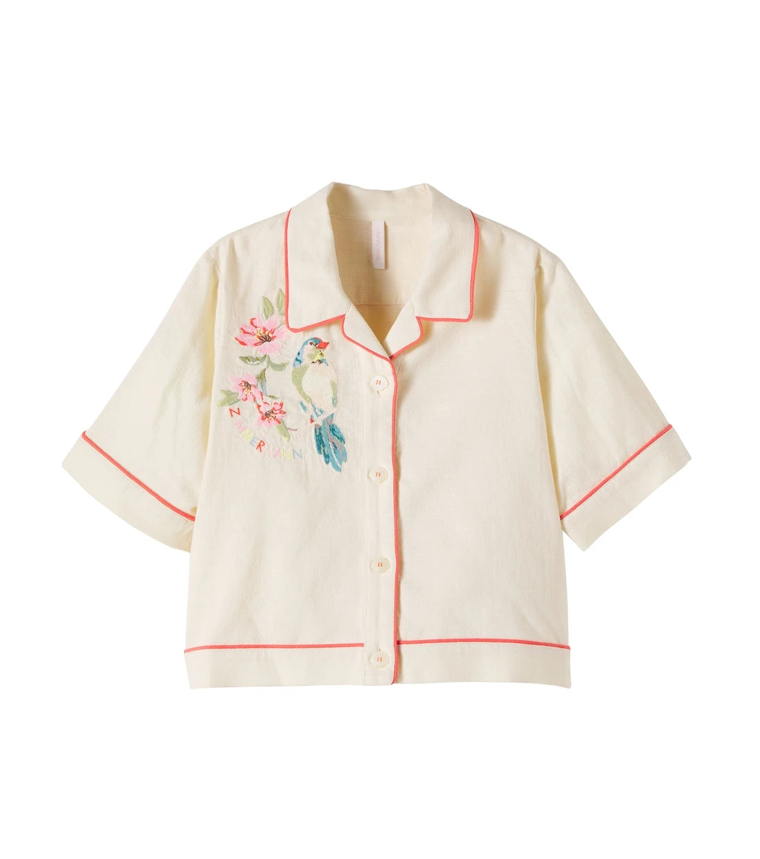 Zimmermann Kids - Aster embroidered cotton shirt