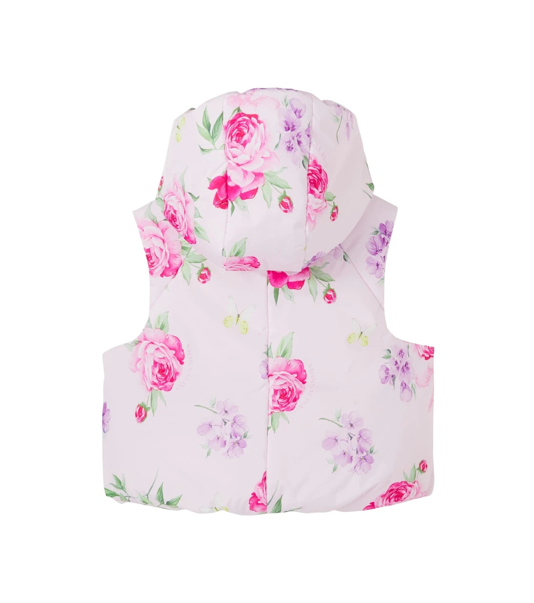 Monnalisa - Floral puffer vest
