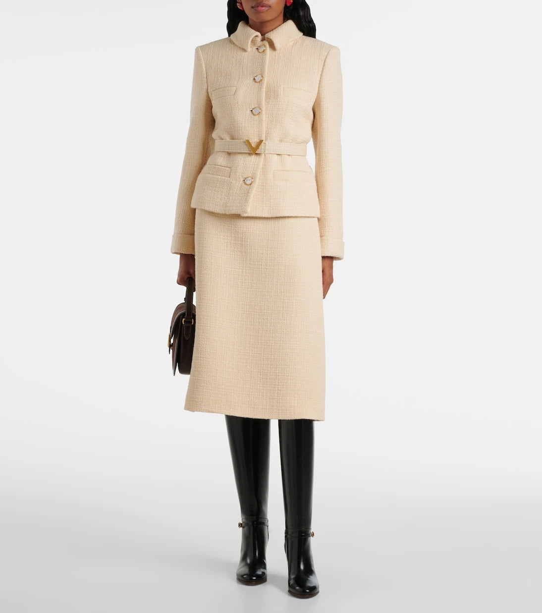 Valentino - Wool-blend tweed jacket