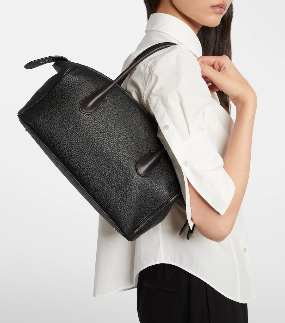 The Row - Leather duffel bag