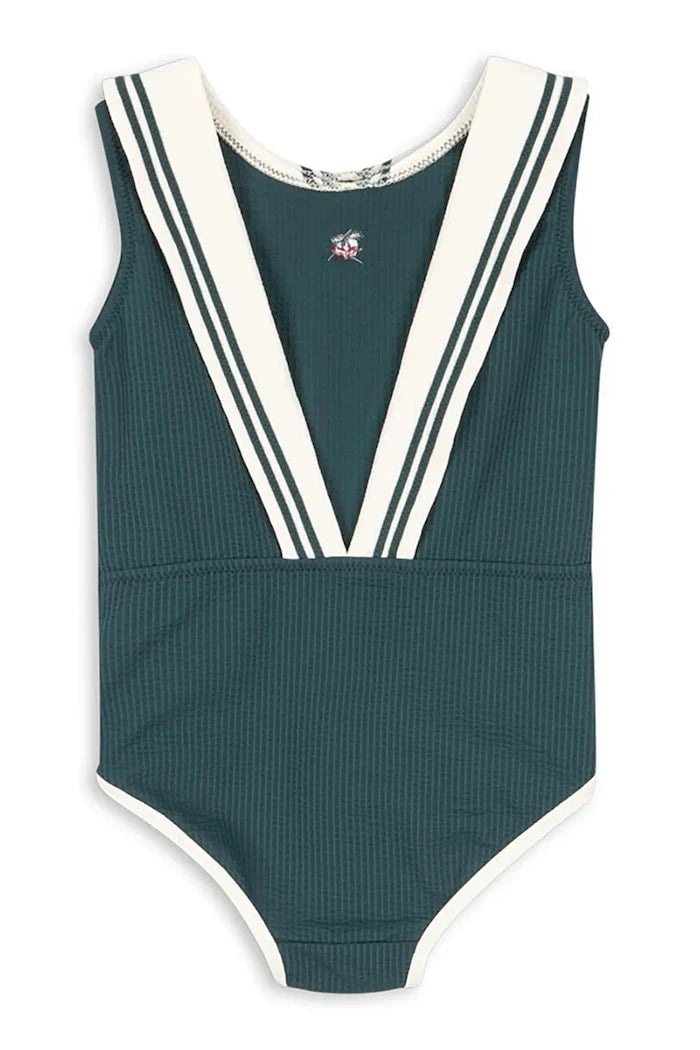 Детски цял бански Konges Sløjd SAILOR SWIMSUIT GRS