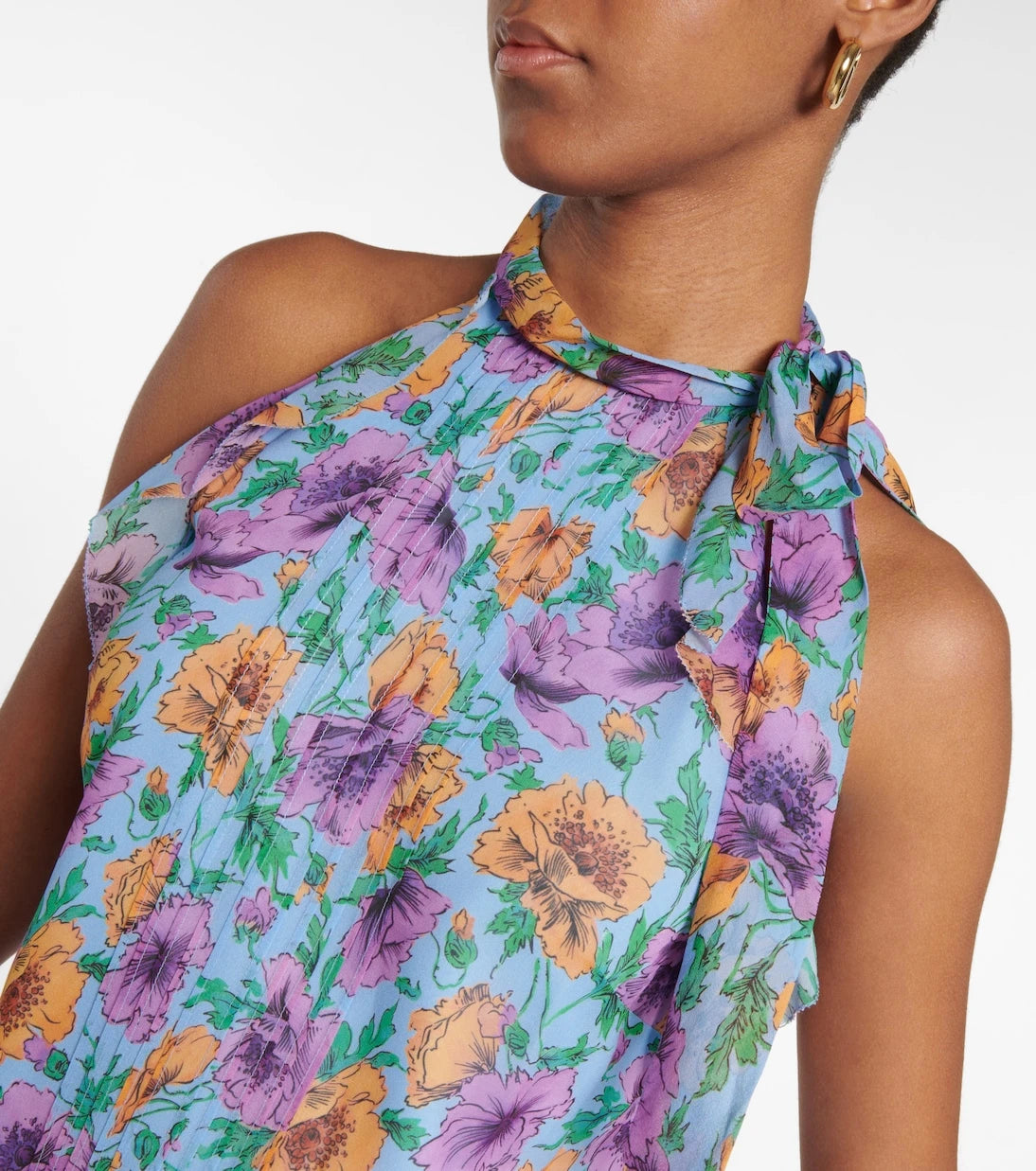 Veronica Beard - Dali floral silk top