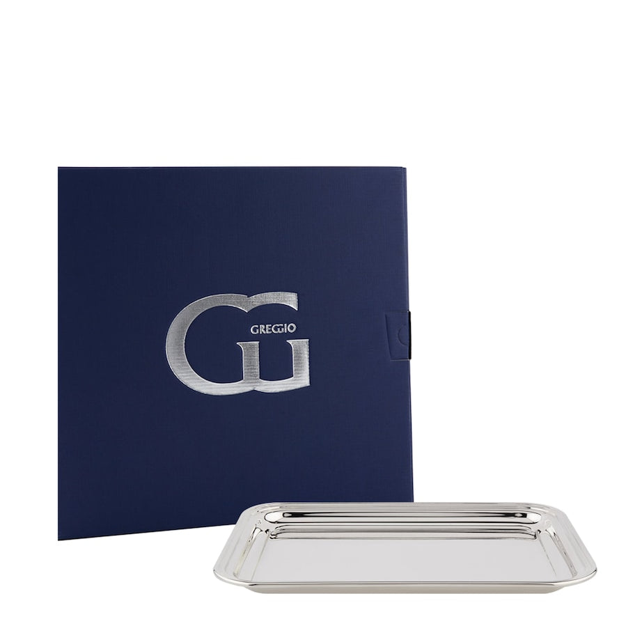 Greggio Silver-Plated Georgian Rectangular Tray (34cm x 26cm)