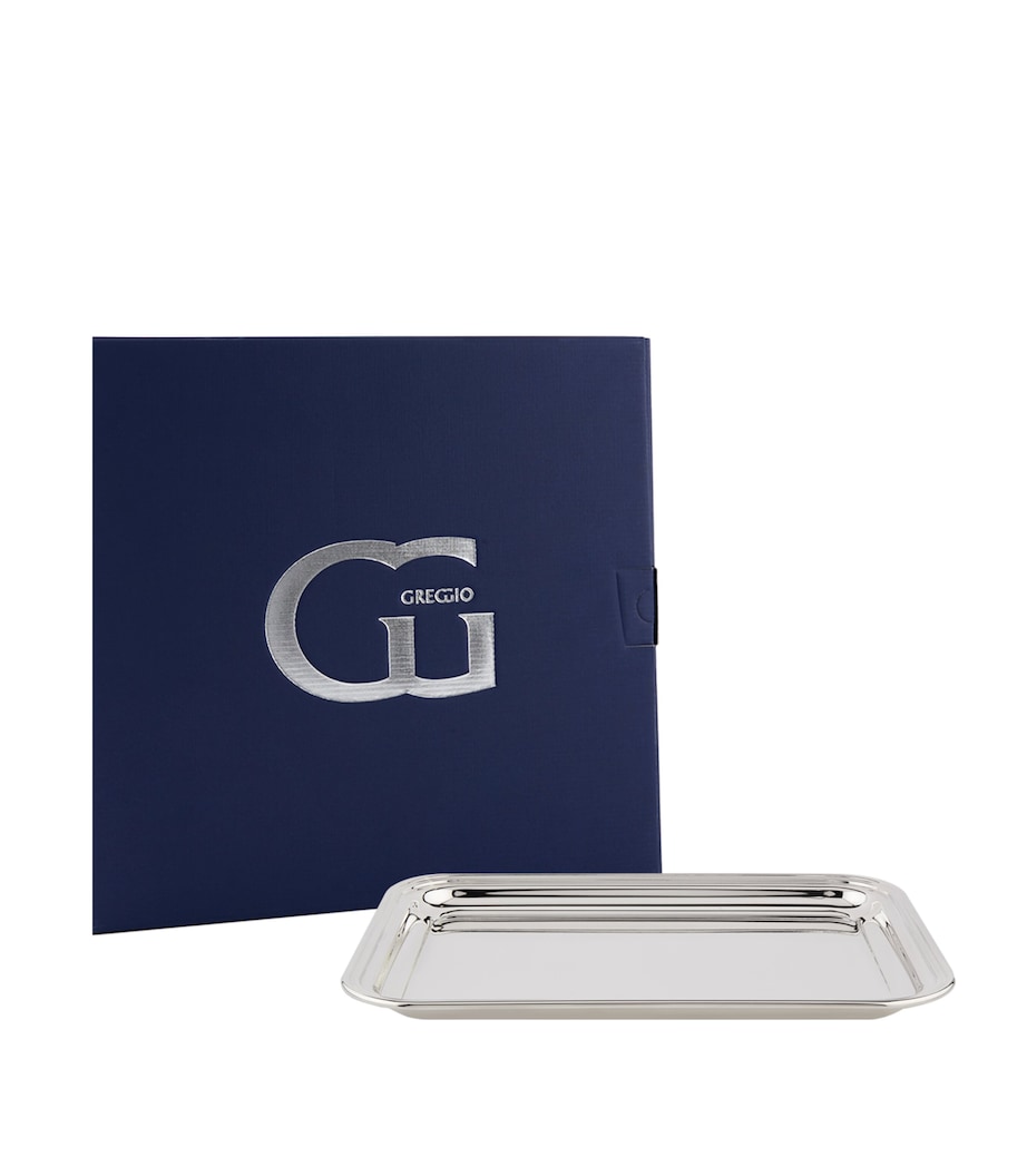 Greggio Silver-Plated Georgian Rectangular Tray (34cm x 26cm)