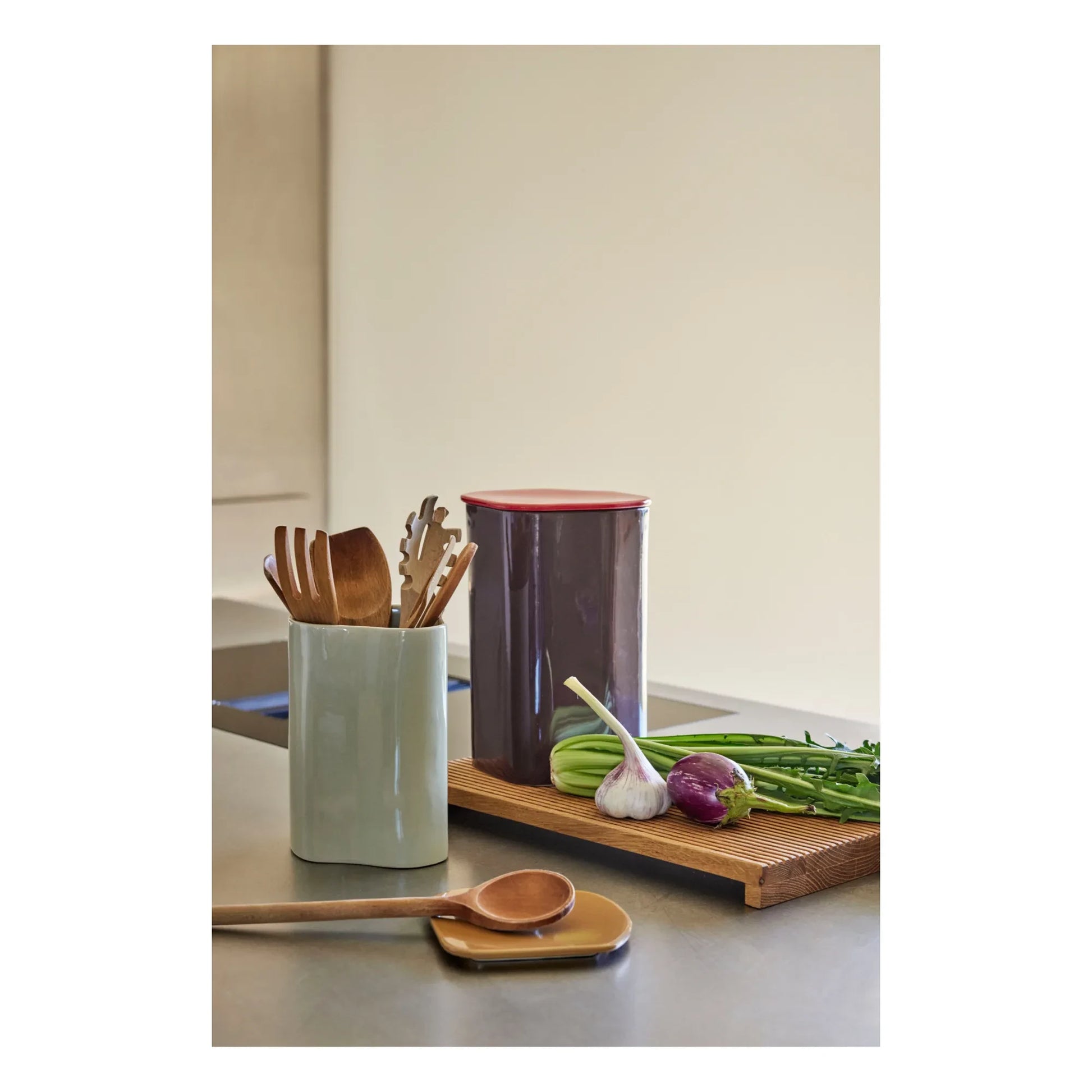 Hübsch - Amare Storage Box | Burgundy