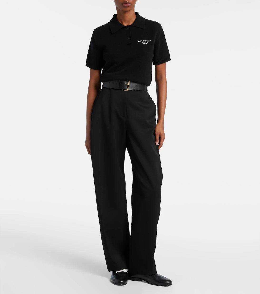 Givenchy - Wool and cashmere polo sweater