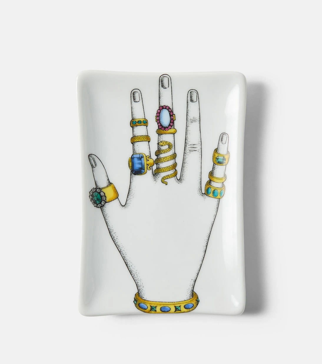 Fornasetti - Mano Con Anelli ceramic ashtray