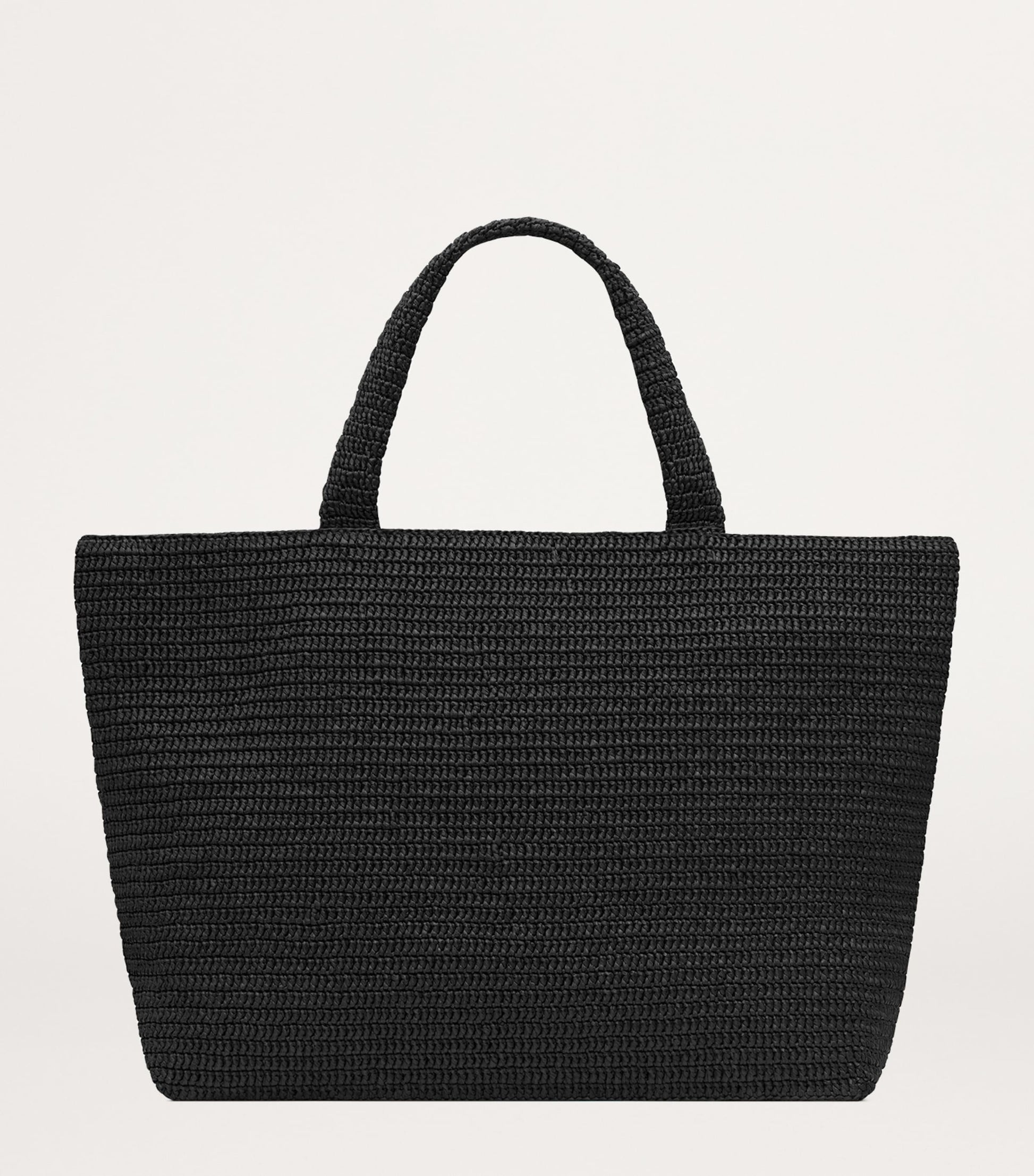Raffia Logo Tote Bag