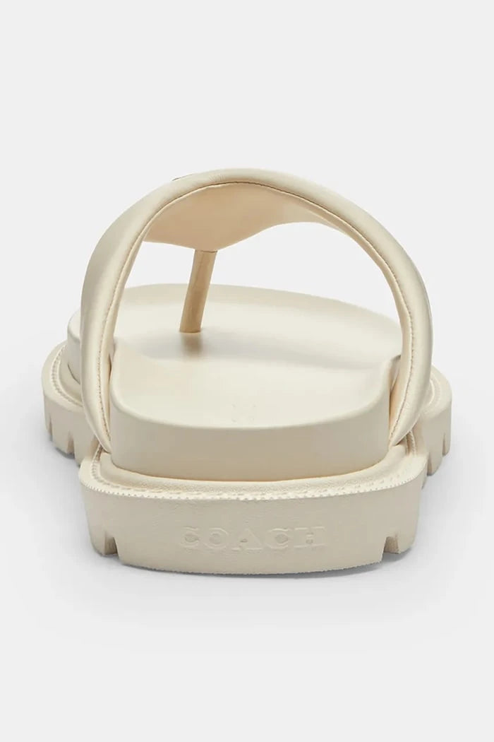 Coach джапанки дамски от кожа Brynn Leather Thong Sandal