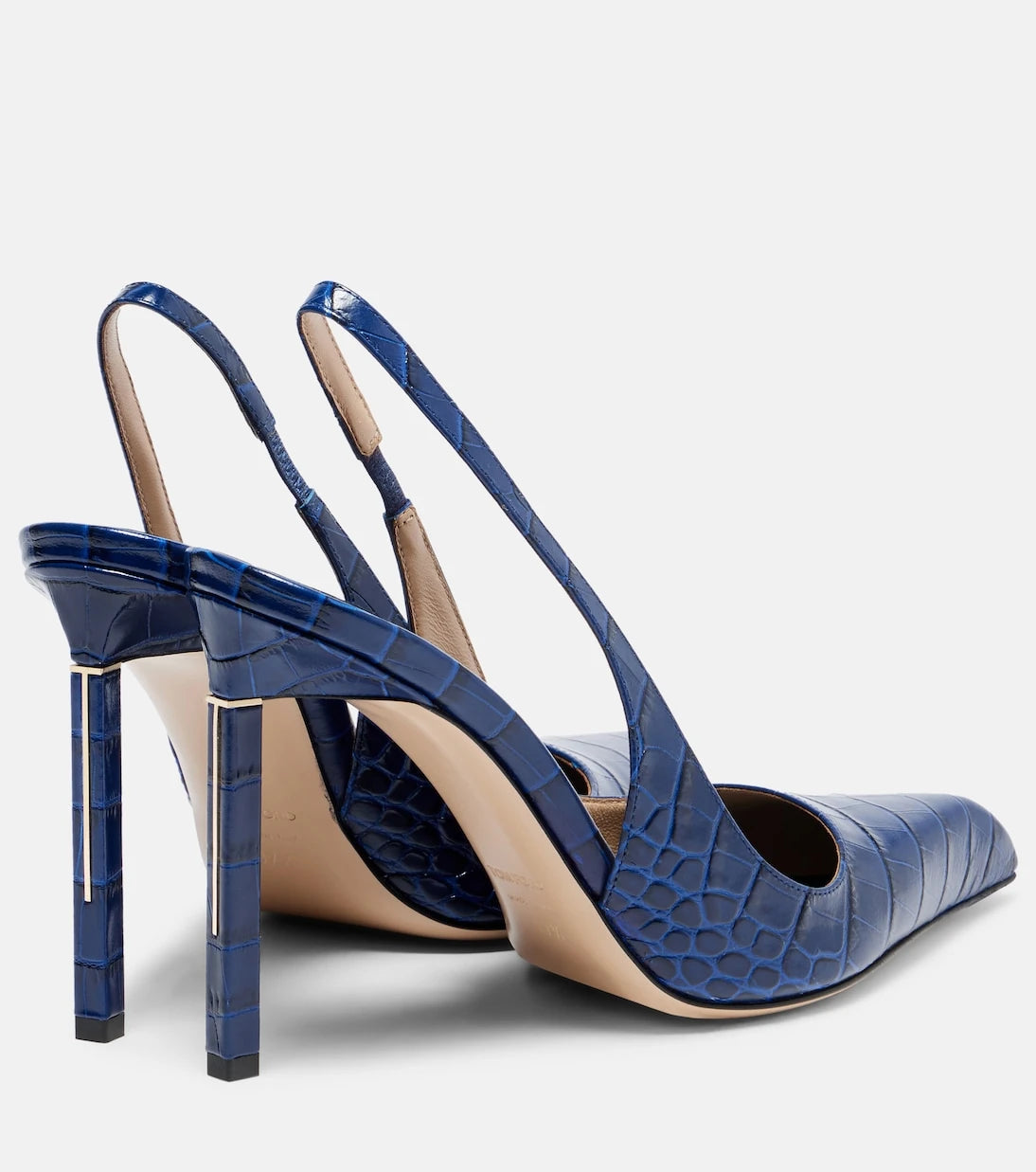 Tom Ford - 105 croc-effect leather slingback pumps