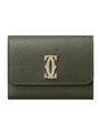 Green Mini Leather C de Cartier Wallet
