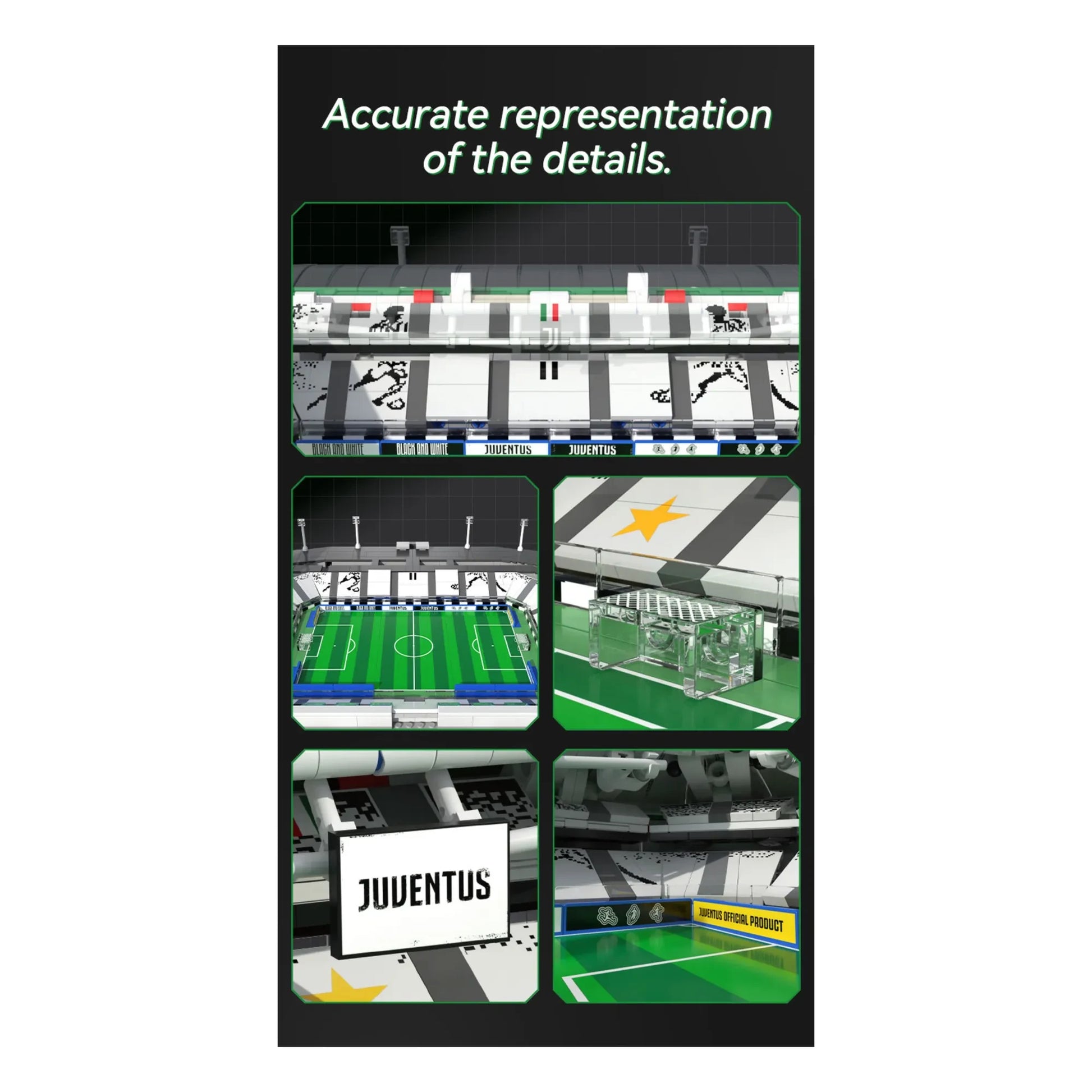 Cada - Building kit - Allianz Stadium Turin - 3,638 pieces