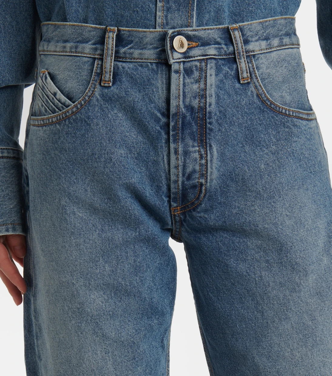 The Attico - Mid-rise straight jeans