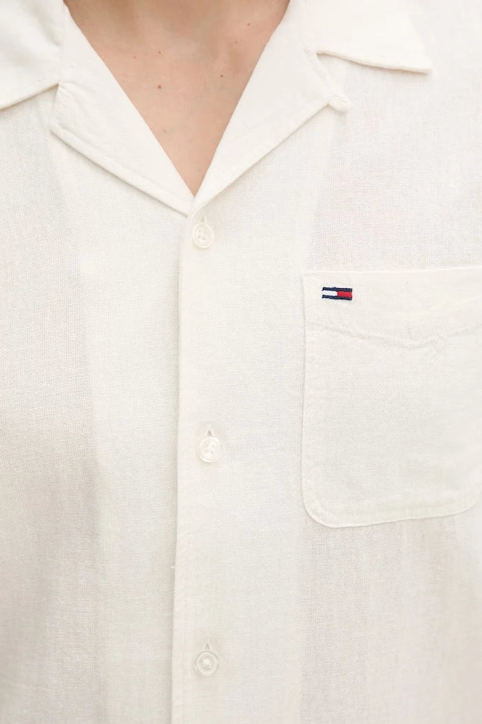 Tommy Jeans риза мъжка с лен