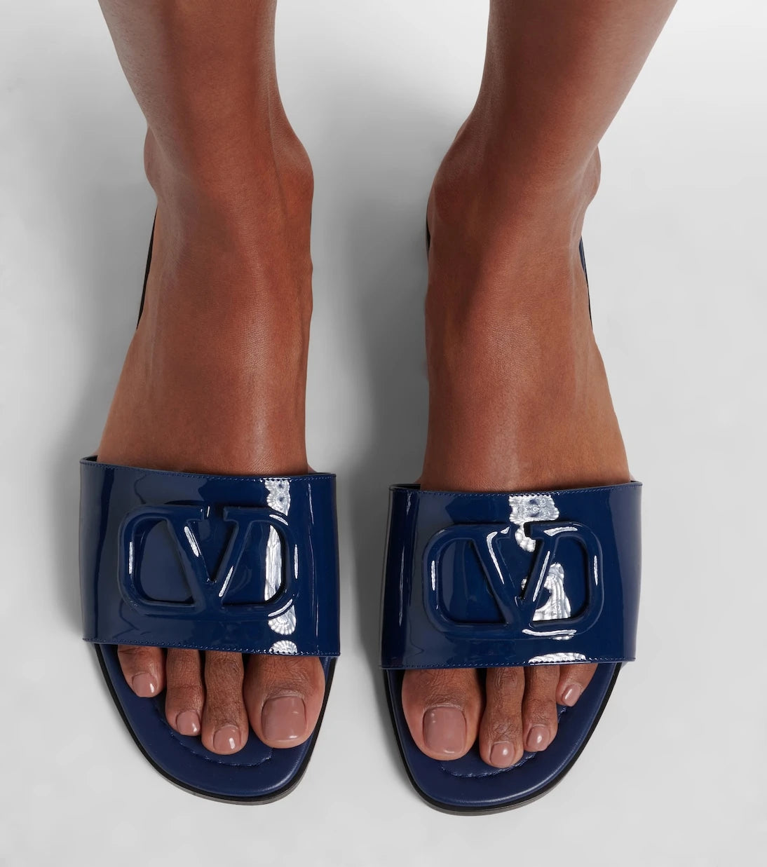 Valentino Garavani - VLogo patent leather slides