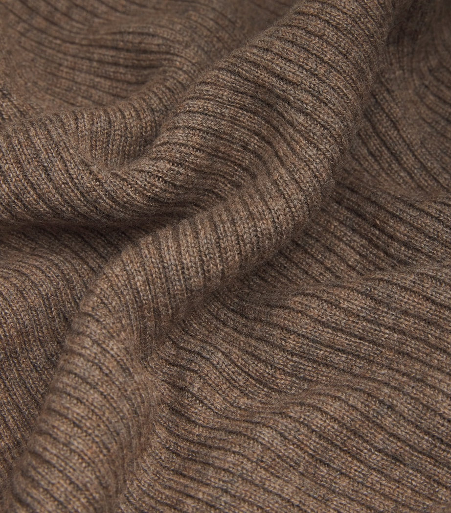 Wool-Cashmere Sweater Tank Top HAZELNUT BROWN
