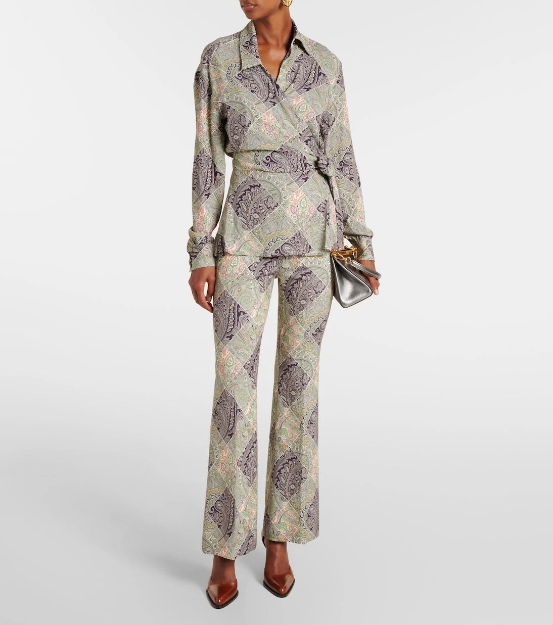 Etro - Printed wrap top