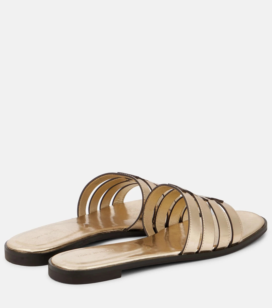 Tory Burch - Ines metallic leather slides