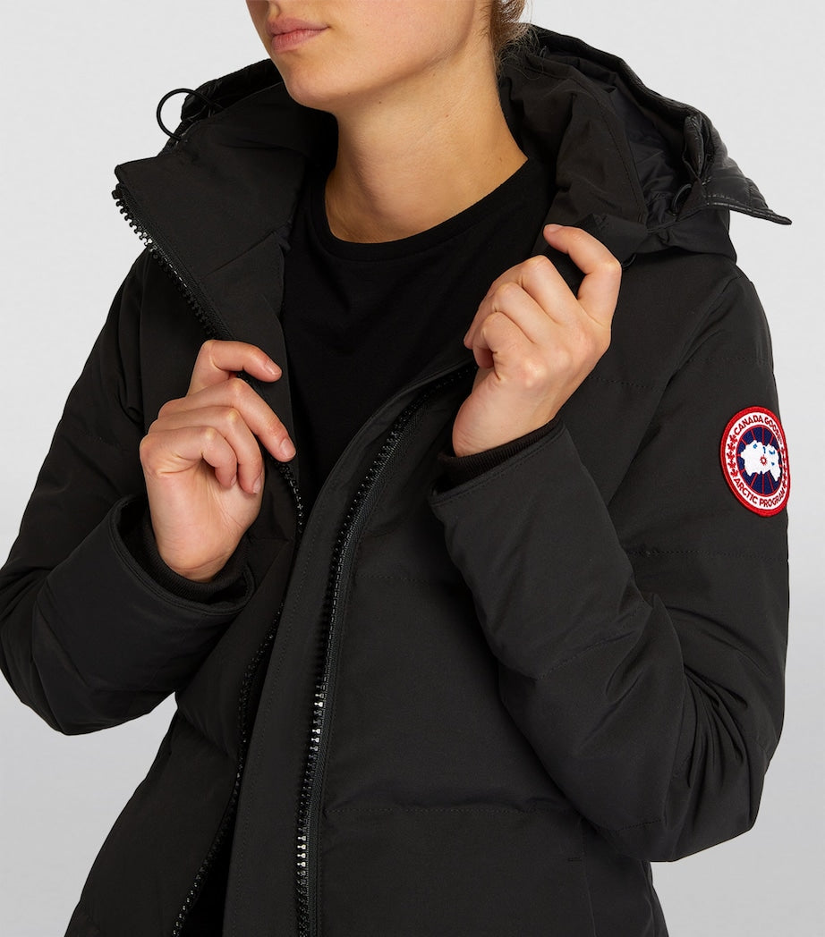Black Down-Filled Chelsea Parka Coat