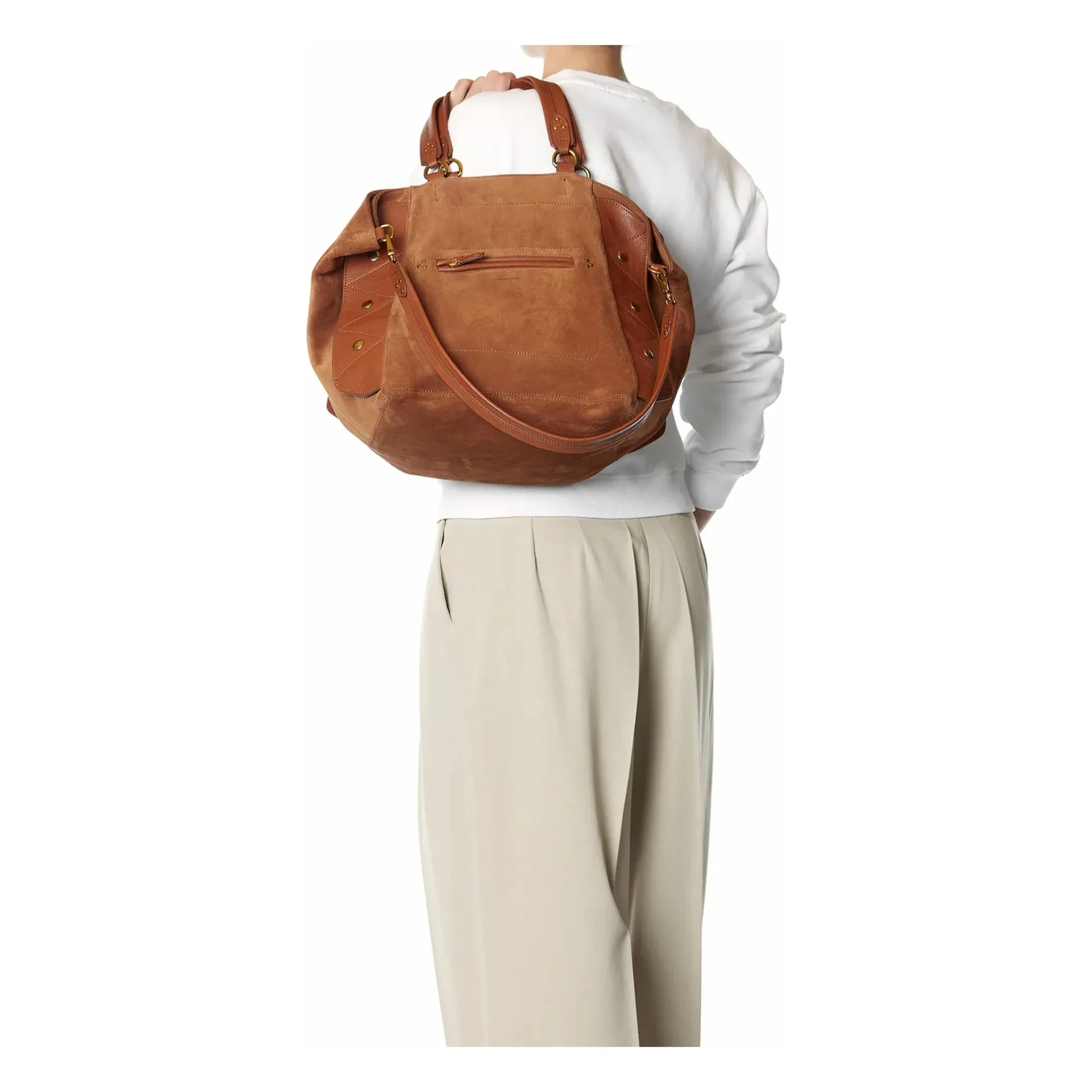 Jérôme Dreyfuss - Roger bag Velvet crust | Caramel