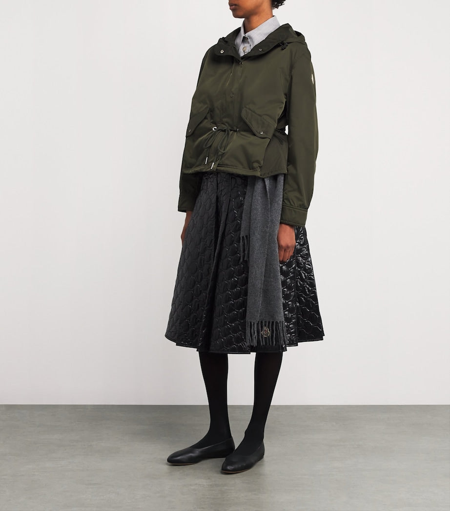 Moncler Green Water-Repellent Hooded Noizay Parka