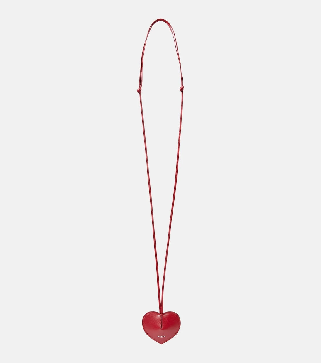 Alaïa - Le Coeur leather keychain with strap