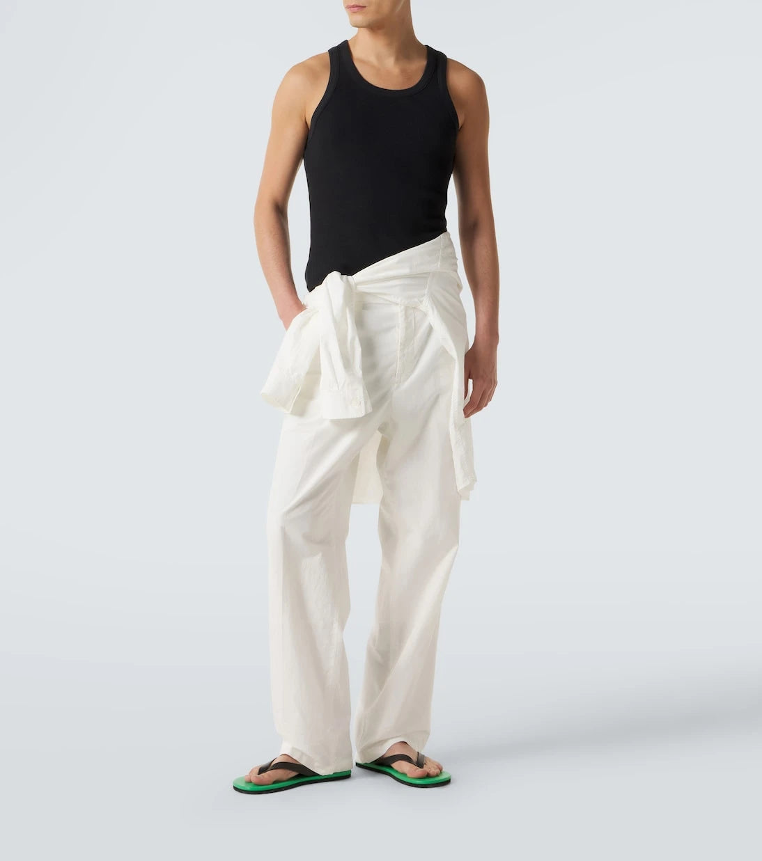 Auralee - Ribbed-knit cotton tank top