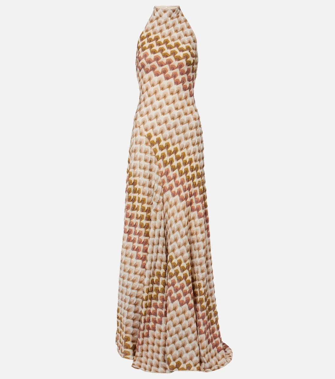 Missoni - Halterneck lamé gown