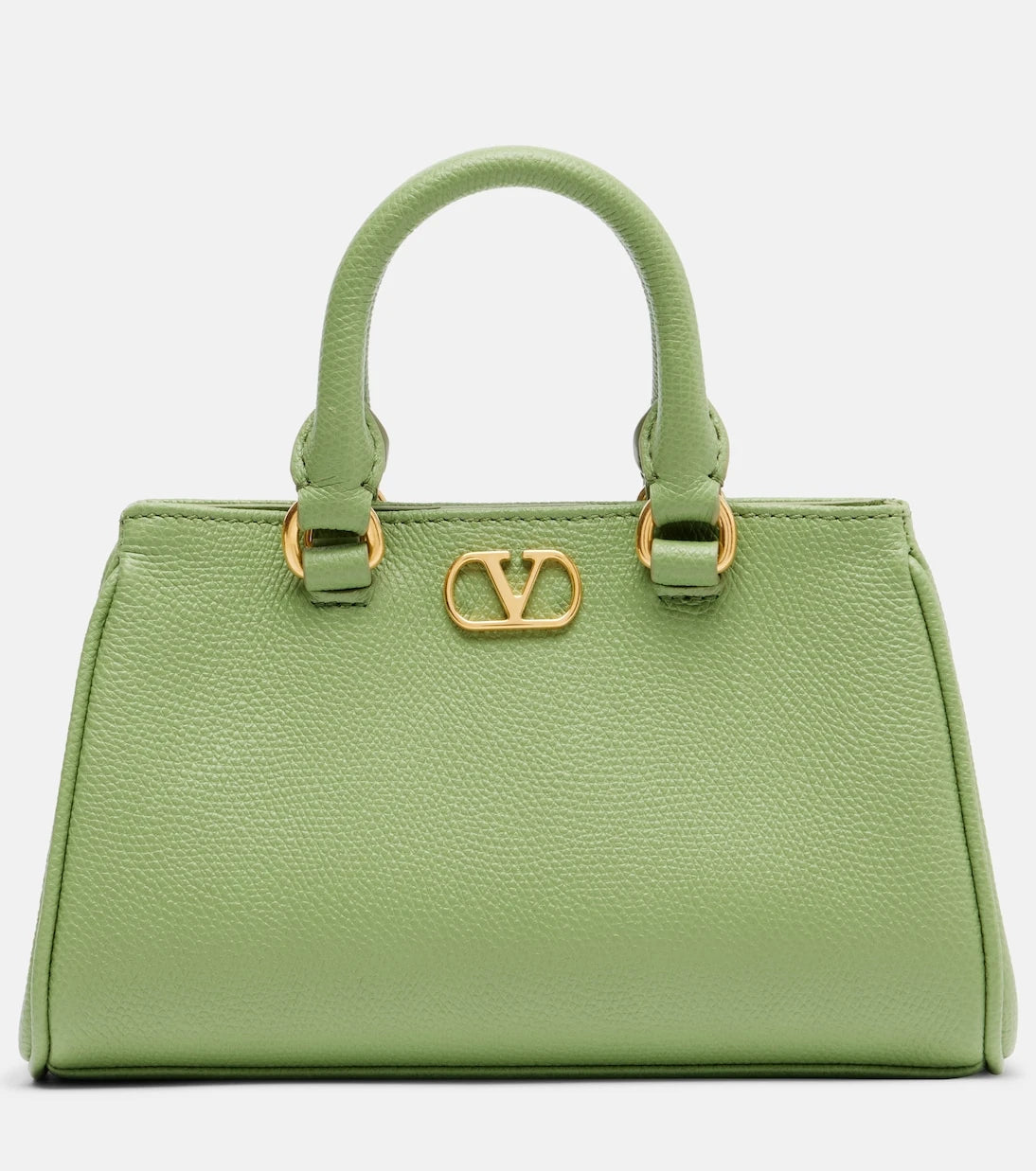 Valentino Garavani - VLogo Mini leather top-handle bag