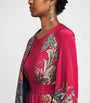 Etro Pink Silk Floral Print Gown