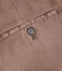 Cotton-Silk-Blend Straight Chinos