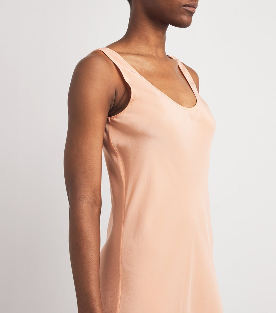 Orange Silk Dali Nightdress