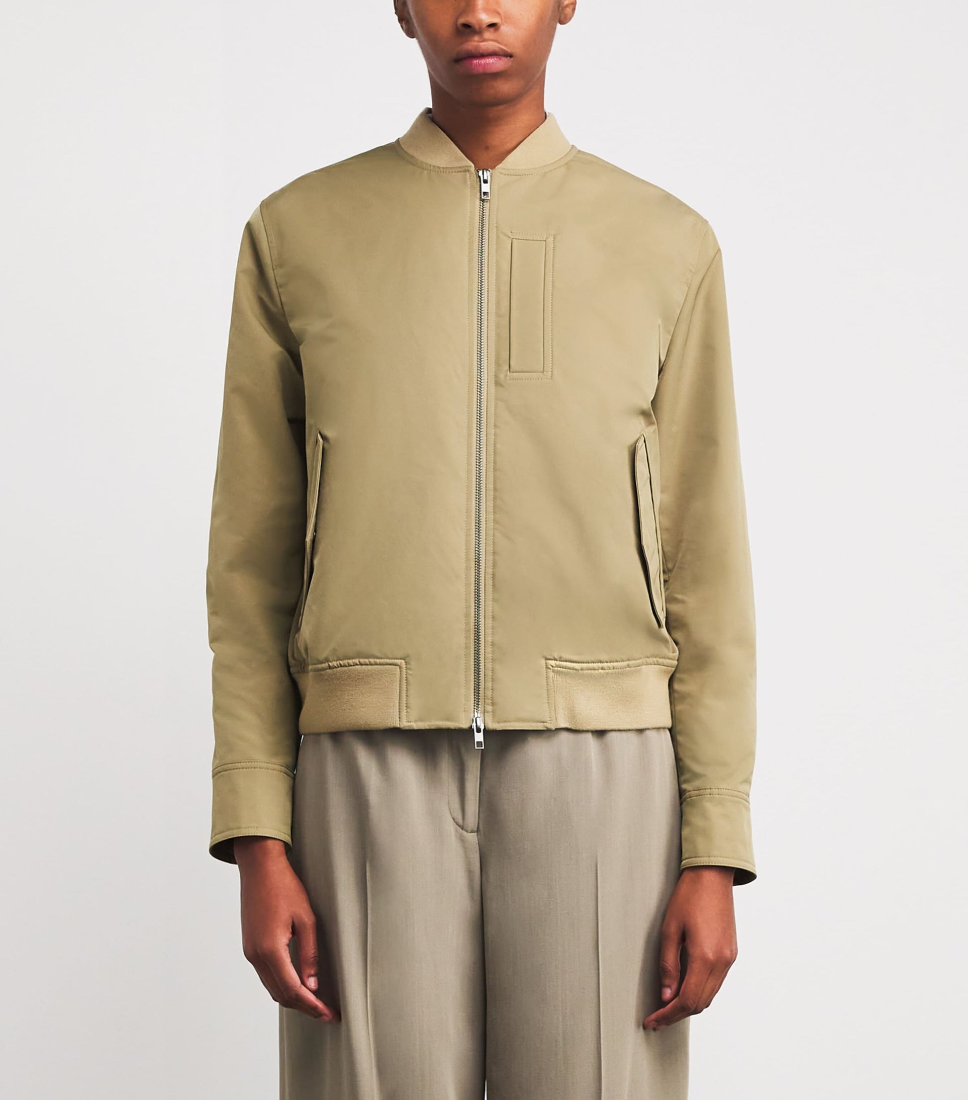 Vince Beige Technical Bomber Jacket