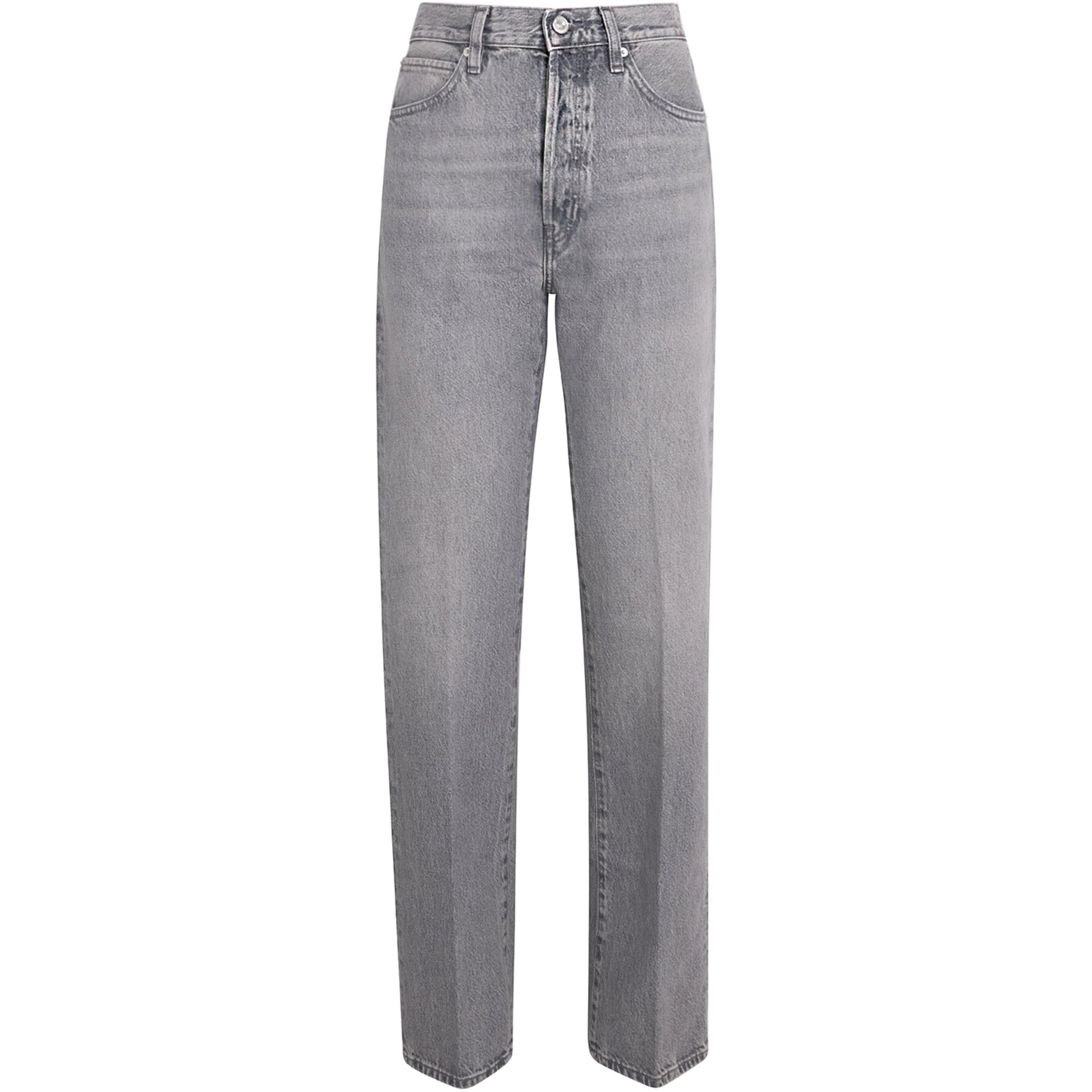 FRAME Grey The Vertical Straight Jeans