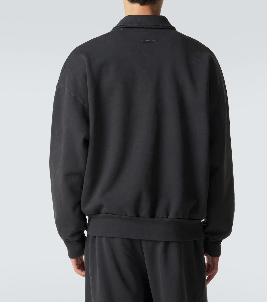 Fear of God - سويت شيرت نصف سحاب من قطن الجيرسيه