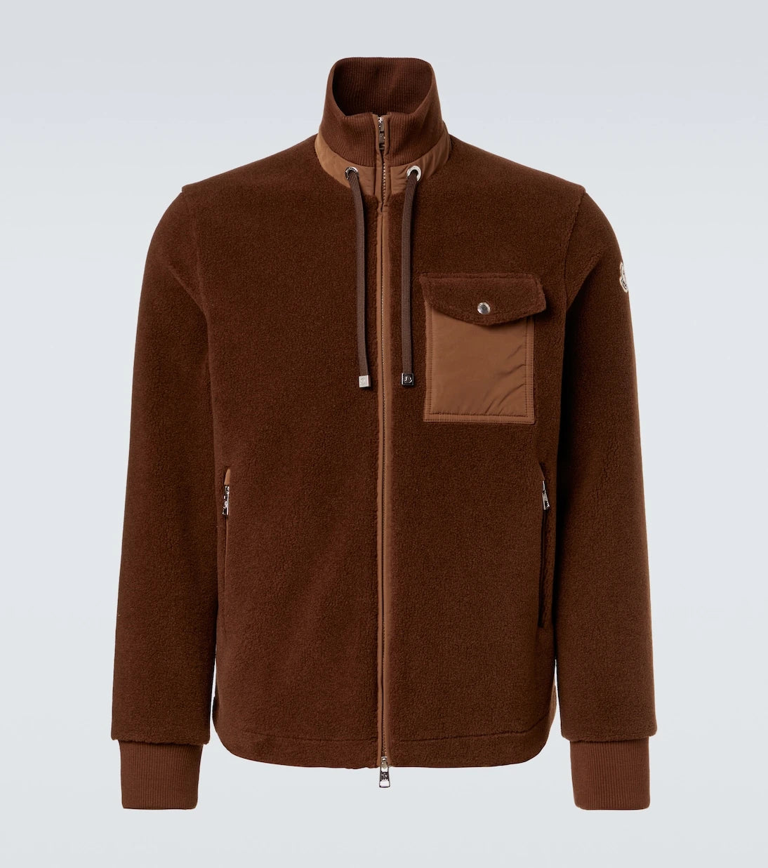 Moncler - Down-paneled teddy cardigan