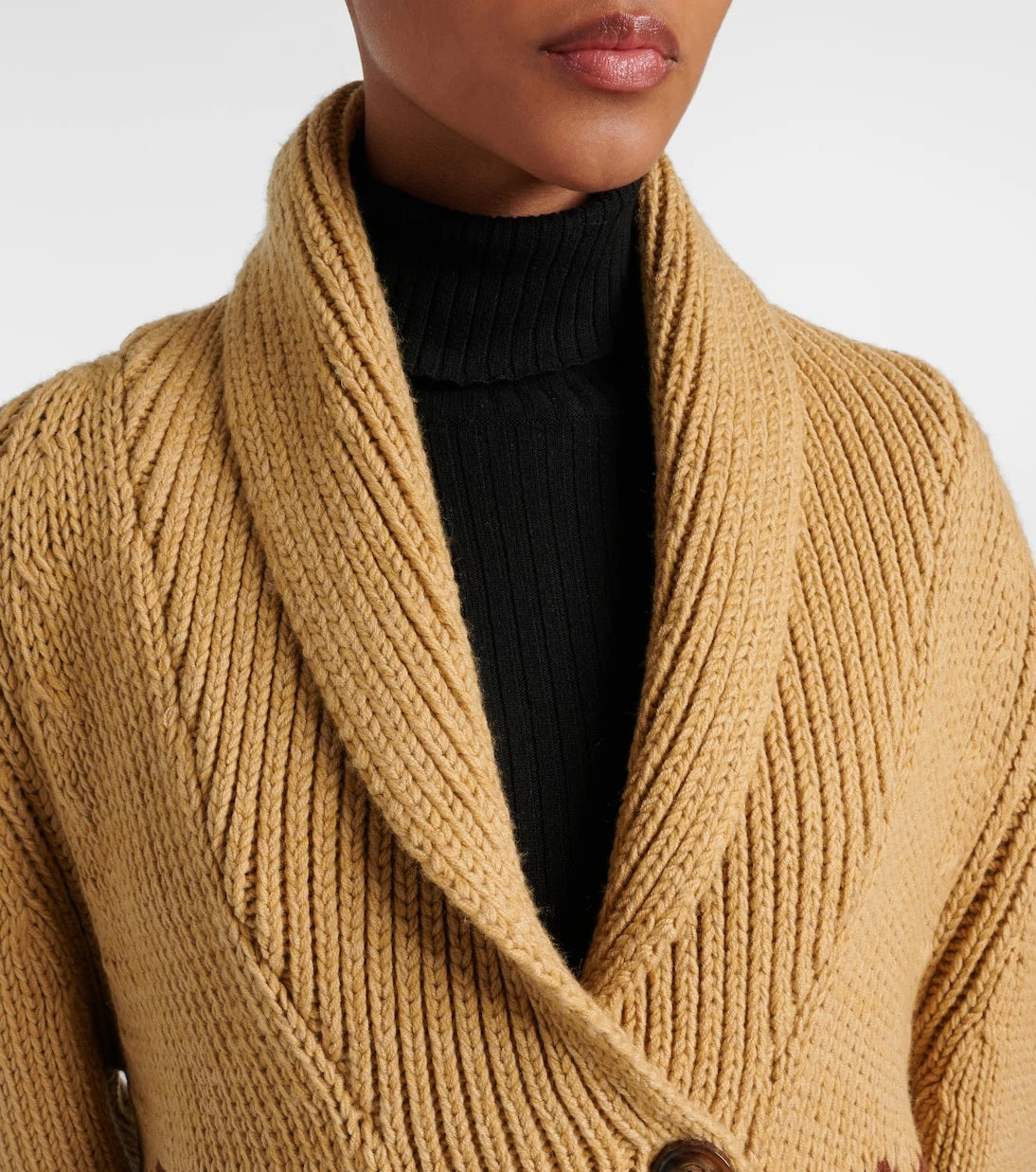 Goldbergh - Nora intarsia wool-blend cardigan