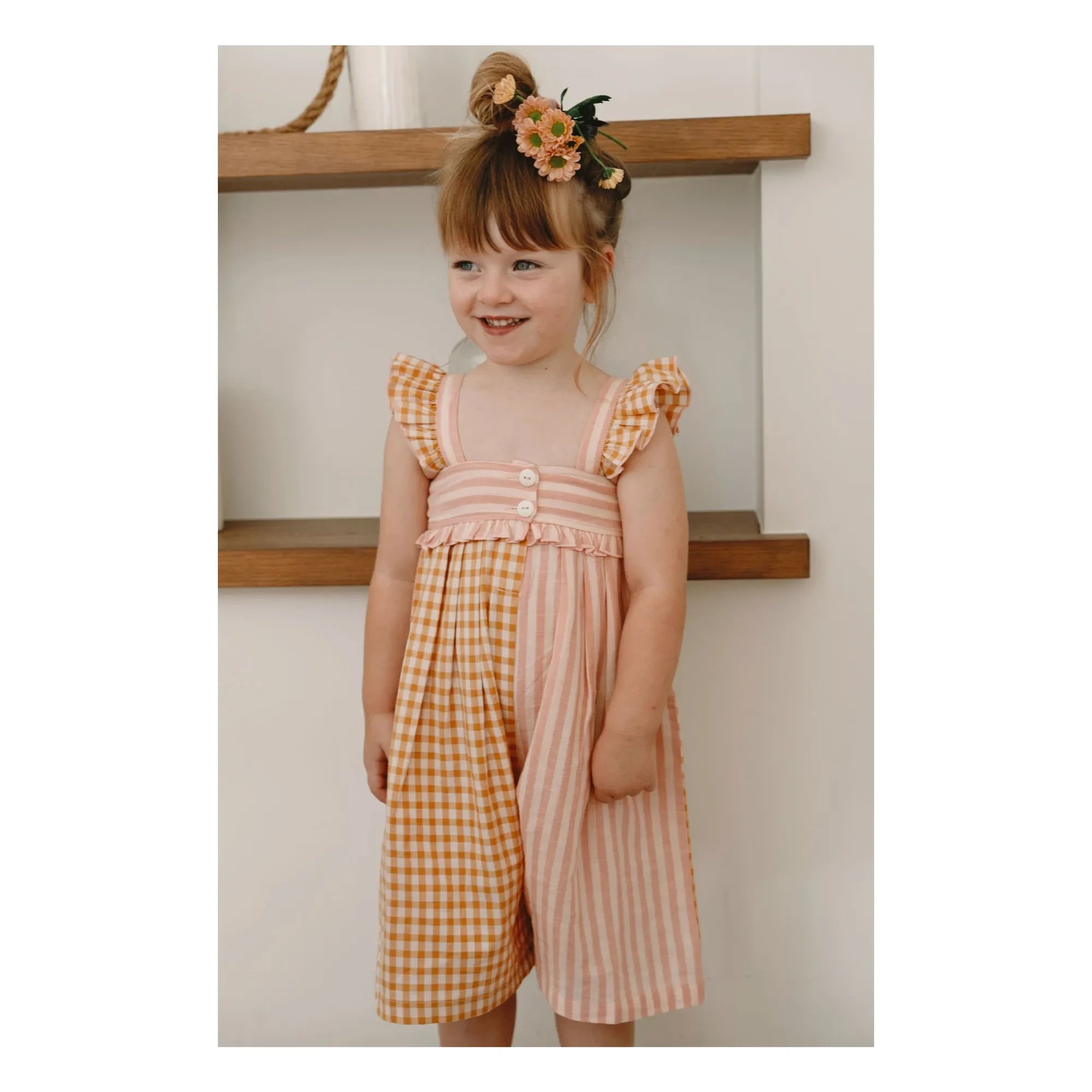 Lilinoa - Romy Patchwork jumpsuit | Blush