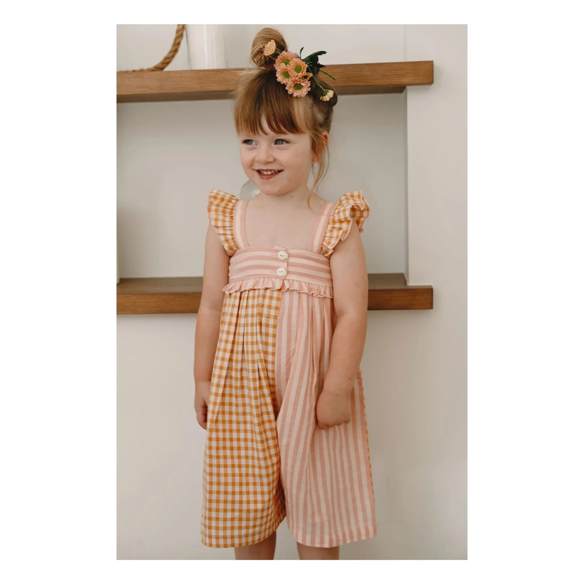 Lilinoa - Romy Patchwork jumpsuit | Blush
