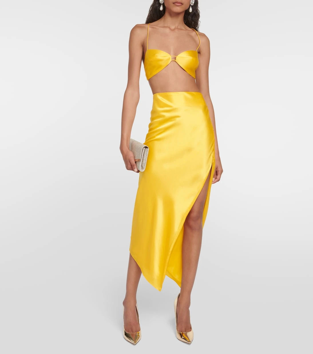 The Sei - Silk midi skirt