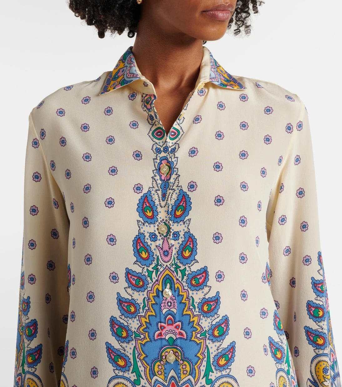 Etro - Printed silk shirt